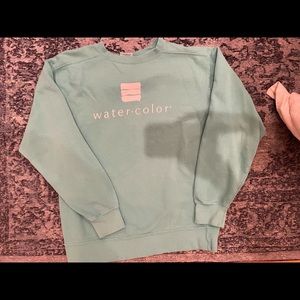 Watercolor Teal Women’s Sweatshirt